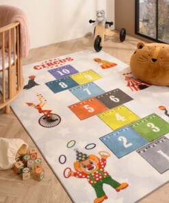 Tapis de jeu marelle - Joy No.2  gris - sfeer