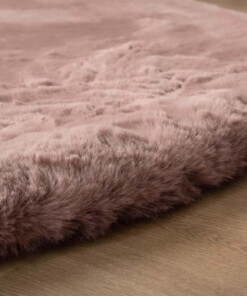 Tapis rond doux - Comfy Deluxe rose - close up, thumbnail Tapis rond doux - Comfy Deluxe rose - close up, thumbnail