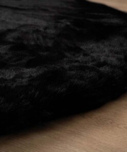 Tapis rond doux - Comfy Deluxe noir - overzicht, thumbnail Tapis rond doux - Comfy Deluxe noir - overzicht, thumbnail