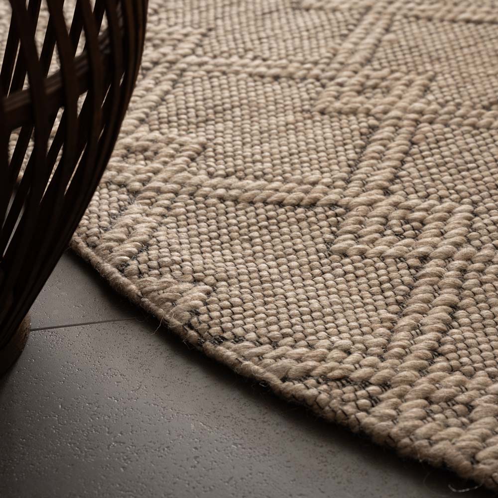 Tapis d'extérieur Rond - Var beige Tapis d'extérieur Rond - Var beige