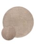 Tapis Rond scandinave - Contour Circle beige - overzicht, thumbnail