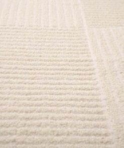 Tapis Carré scandinave - Contour Circle Crème - close up, thumbnail Tapis Carré scandinave - Contour Circle Crème - close up, thumbnail