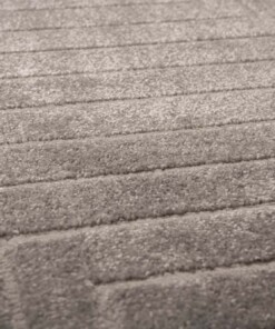 Tapis Carré scandinave - Contour Edge gris - close up