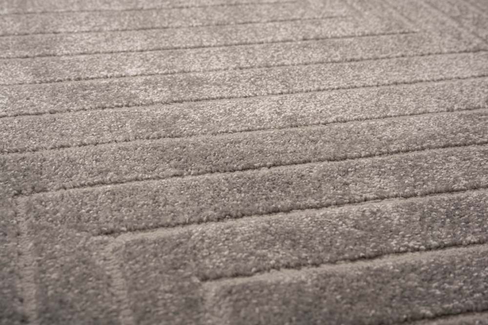 Tapis de couloir scandinave - Contour Edge gris - close up Tapis de couloir scandinave - Contour Edge gris - close up