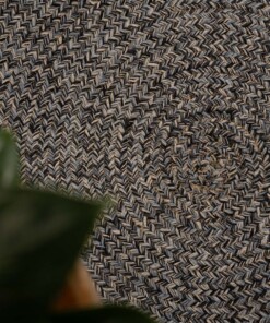 Tapis coton Rond Joy - bleu Tapis coton Rond Joy - bleu