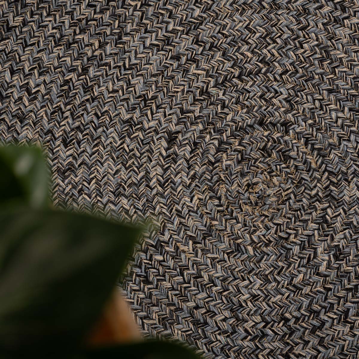 Tapis coton Rond Joy - bleu Tapis coton Rond Joy - bleu