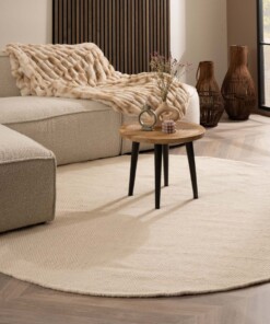 Tapis en laine Rond - Ulstein blanc