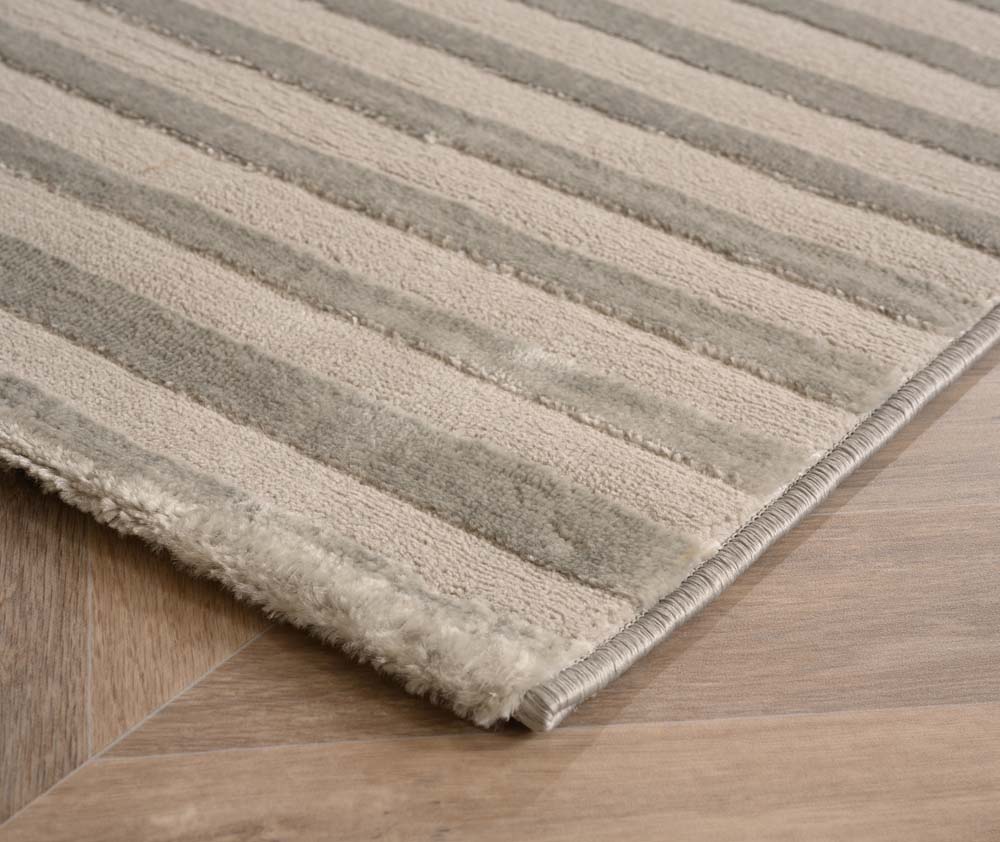 Tapis scandinave - Serene Lys argent - close up Tapis scandinave - Serene Lys argent - close up