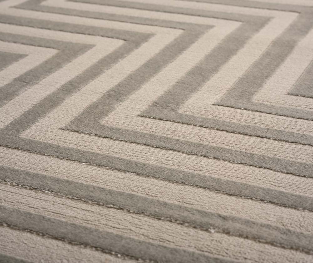 Tapis scandinave - Serene Lys argent - close up Tapis scandinave - Serene Lys argent - close up