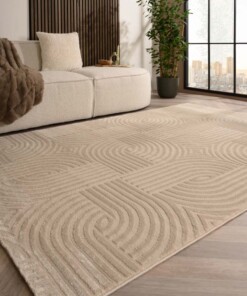 Tapis scandinave - Serene Vidda beige - sfeer