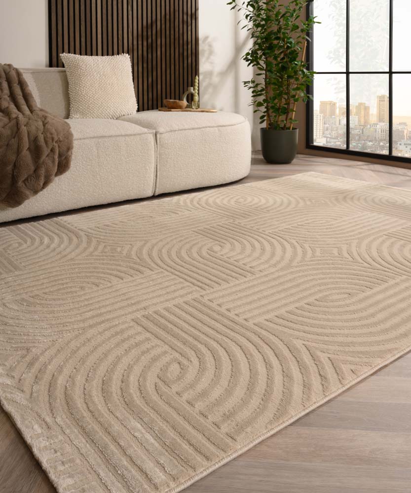 Tapis de couloir scandinave - Serene Vidda beige - sfeer Tapis de couloir scandinave - Serene Vidda beige - sfeer