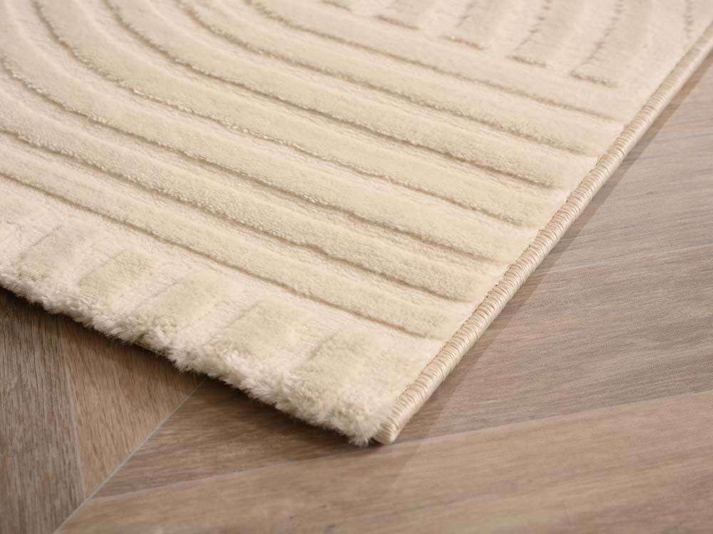 Tapis scandinave - Serene Vidda crème - close up Tapis scandinave - Serene Vidda crème - close up