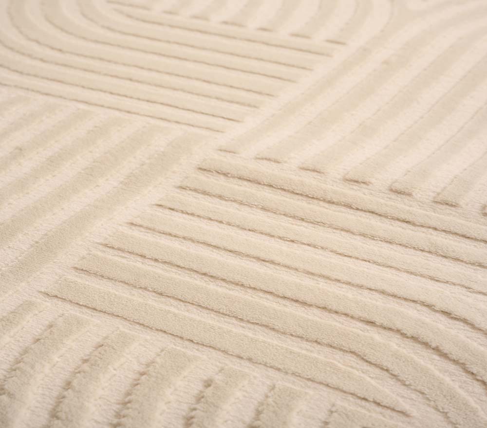 Tapis scandinave - Serene Vidda crème - close up Tapis scandinave - Serene Vidda crème - close up