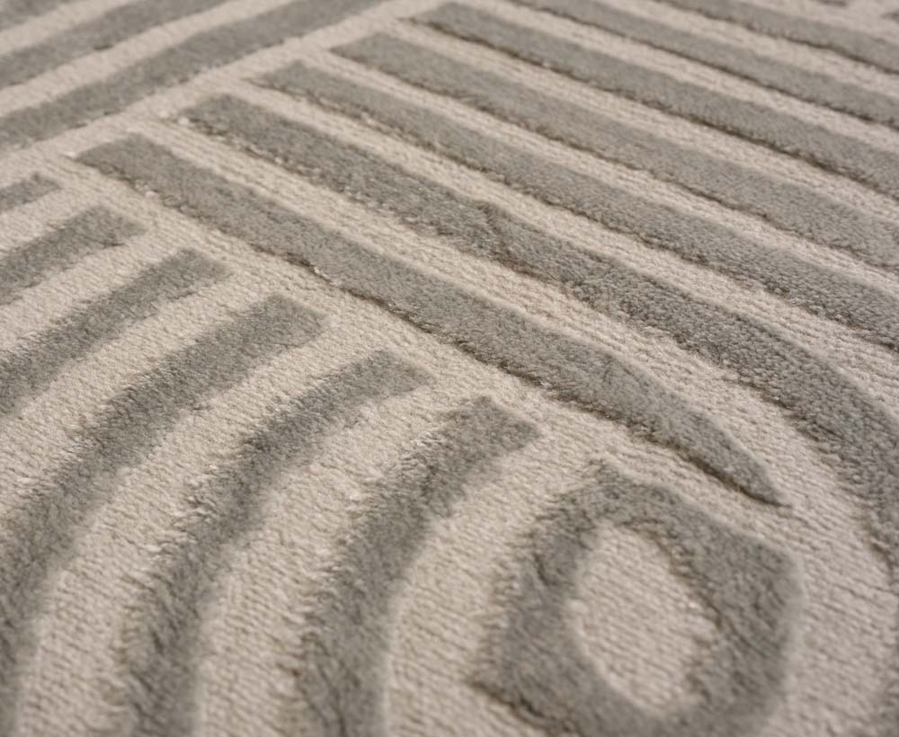 Tapis scandinave - Serene Vidda argent - close up Tapis scandinave - Serene Vidda argent - close up