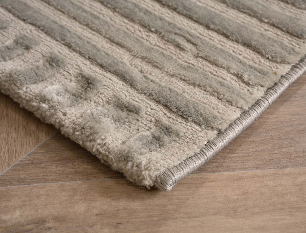 Tapis scandinave - Serene Vidda argent - close up Tapis scandinave - Serene Vidda argent - close up