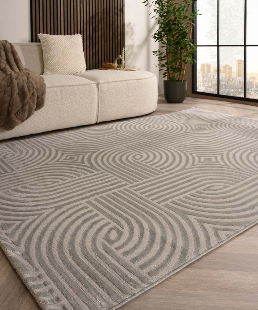 Tapis scandinave - Serene Vidda argent - sfeer Tapis scandinave - Serene Vidda argent - sfeer