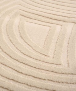 Tapis scandinave - Serene Myra crème - close up, thumbnail Tapis scandinave - Serene Myra crème - close up, thumbnail