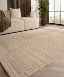 Tapis scandinave - Serene Voss beige - sfeer