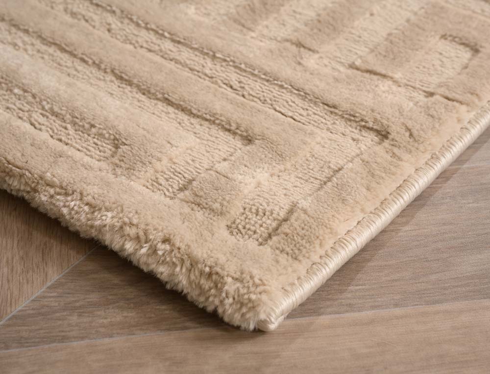 Tapis scandinave - Serene Voss beige - close up Tapis scandinave - Serene Voss beige - close up