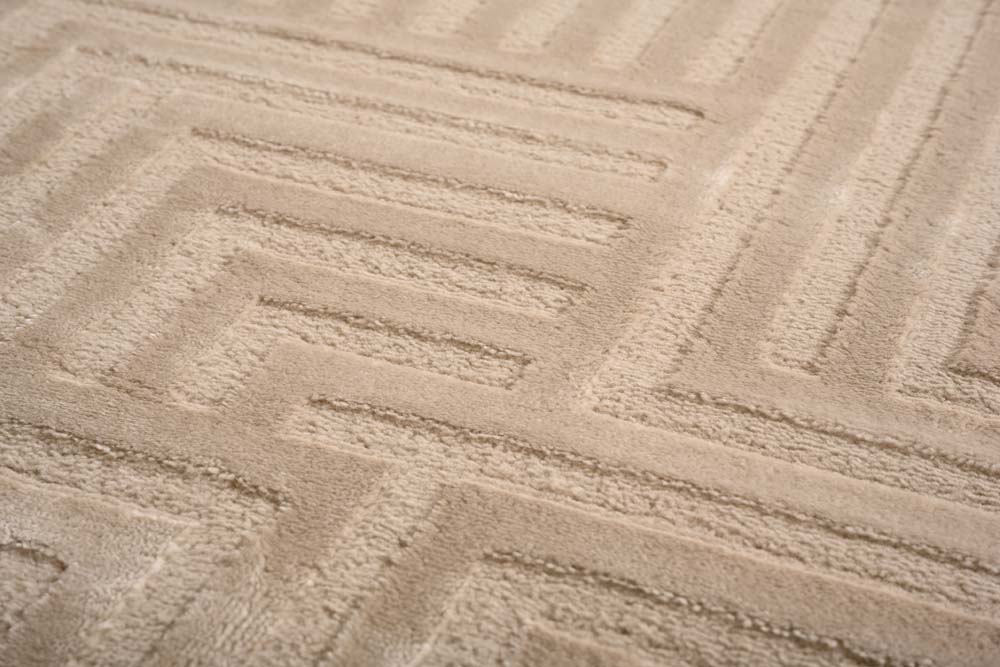 Tapis scandinave - Serene Voss beige - close up Tapis scandinave - Serene Voss beige - close up