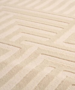 Tapis de couloir scandinave - Serene Voss crème - close up, thumbnail Tapis de couloir scandinave - Serene Voss crème - close up, thumbnail