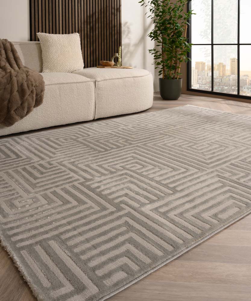 Tapis scandinave - Serene Voss argent - sfeer Tapis scandinave - Serene Voss argent - sfeer