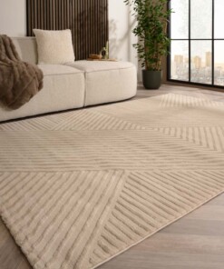 Tapis scandinave - Serene Runa beige - sfeer