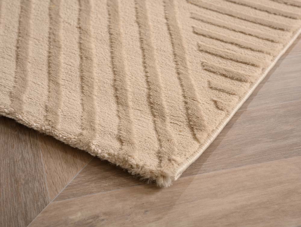 Tapis scandinave - Serene Runa beige - close up Tapis scandinave - Serene Runa beige - close up