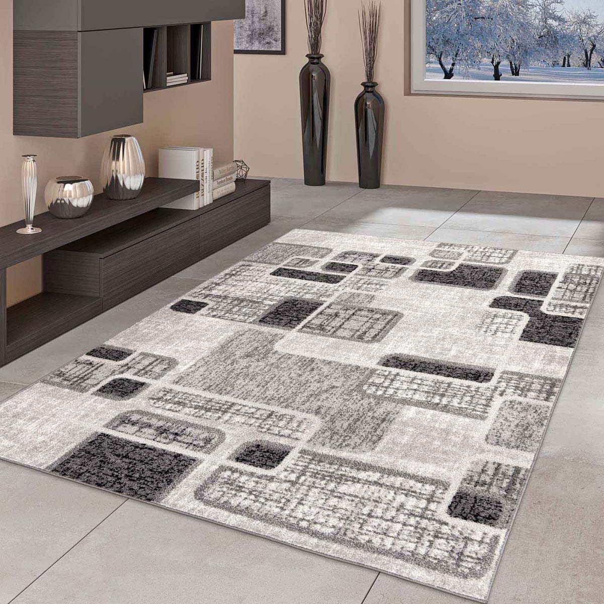 Tapis retro - City Chic gris - sfeer Tapis retro - City Chic gris - sfeer