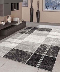 Tapis carreaux - City Chic gris - sfeer