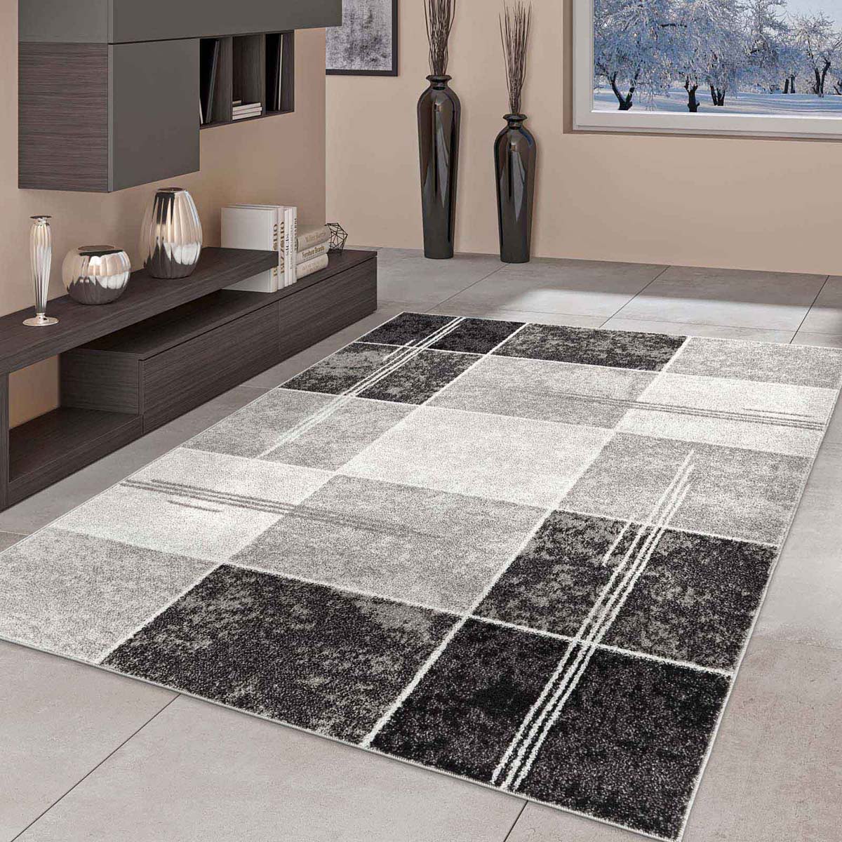 Tapis carreaux - City Chic gris - sfeer Tapis carreaux - City Chic gris - sfeer
