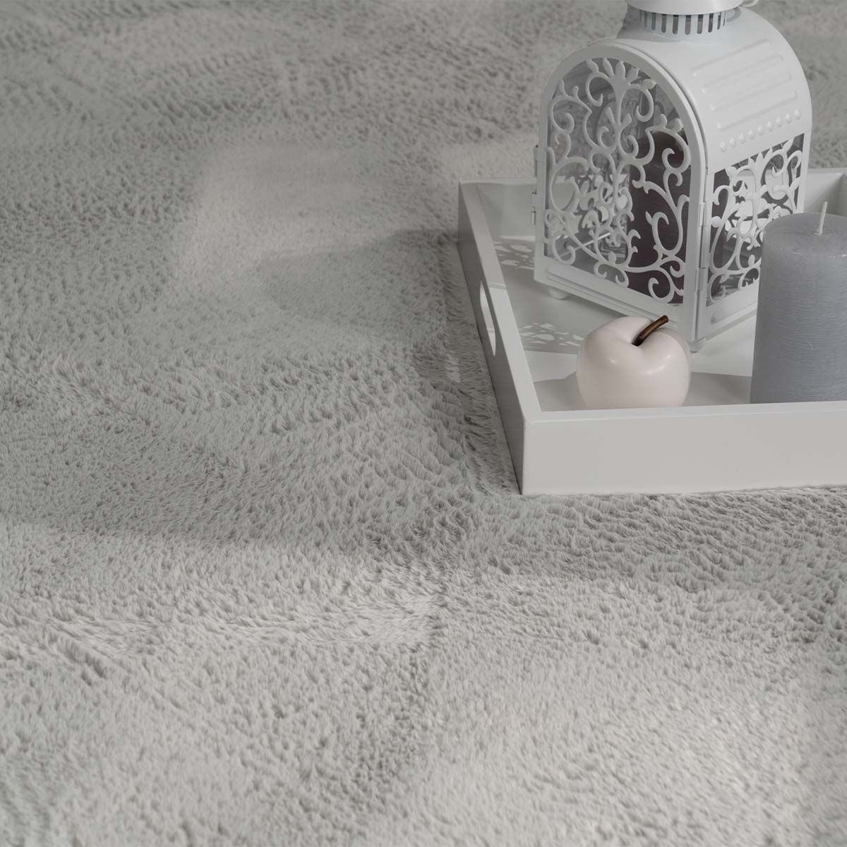 Tapis poil ras - Svea gris - close up Tapis poil ras - Svea gris - close up