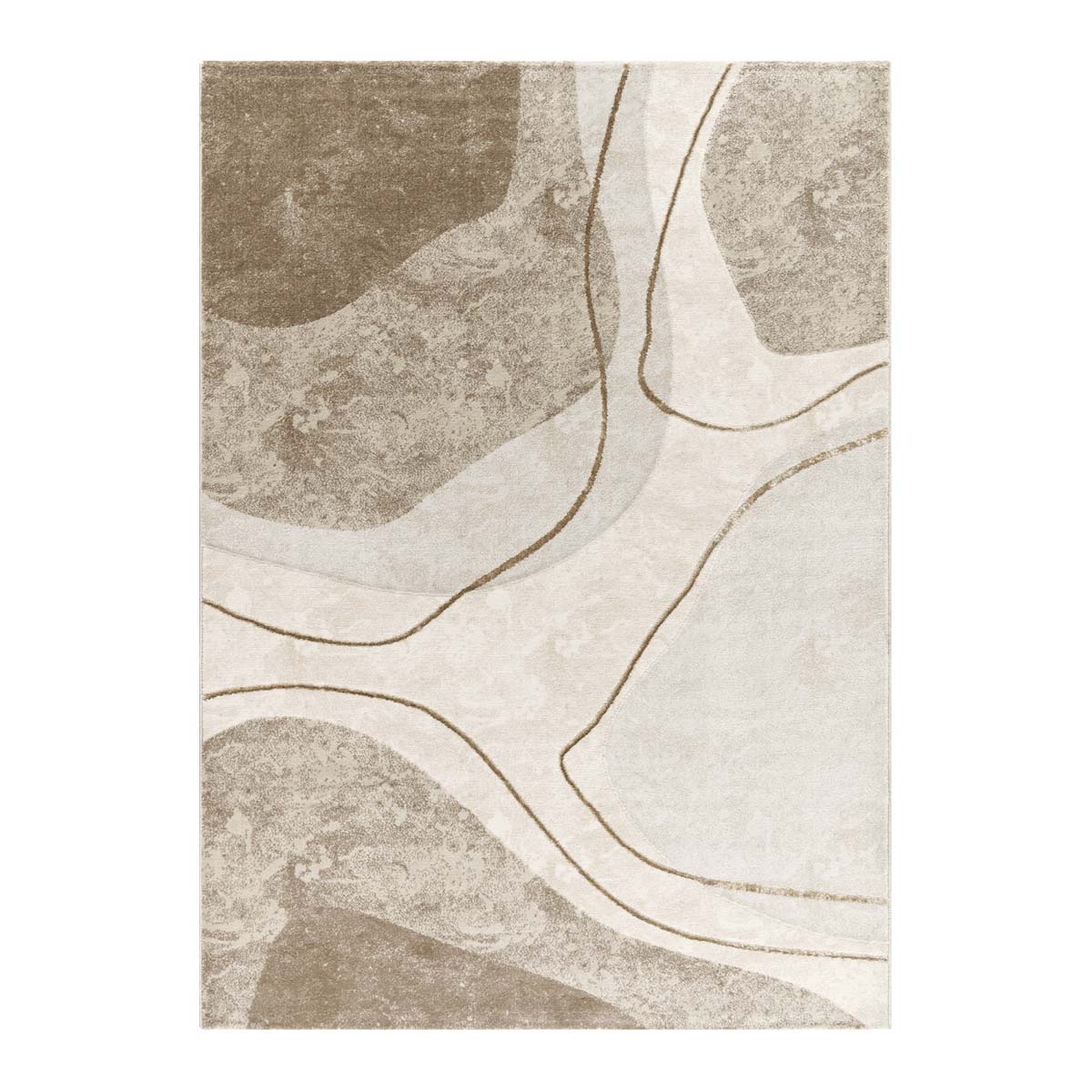 Tapis poil ras - Calm Waves beige - overzicht Tapis poil ras - Calm Waves beige - overzicht