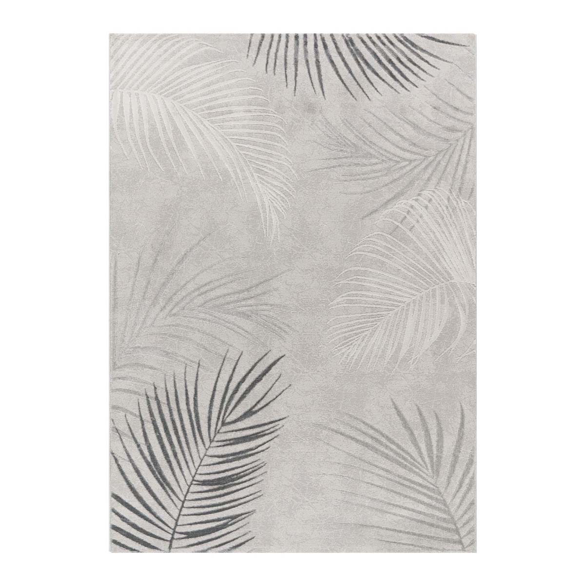Tapis poil ras - Tropical Palms gris - overzicht Tapis poil ras - Tropical Palms gris - overzicht