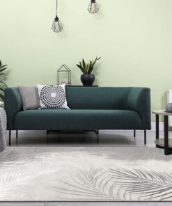 Tapis poil ras​ - Tropical Palms gris - sfeer