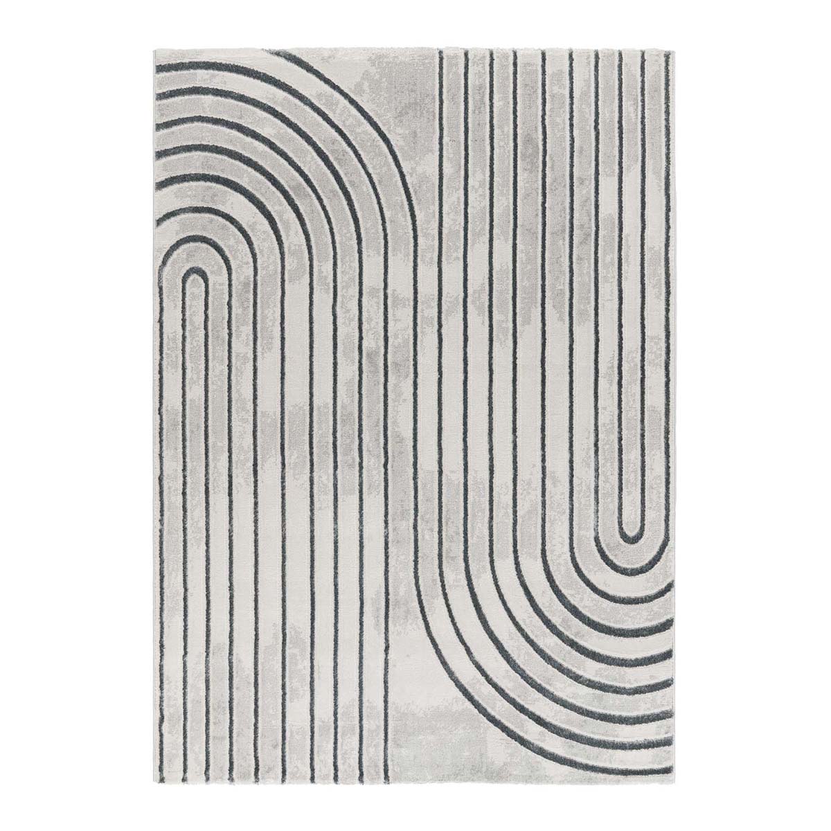 Tapis poil ras - Linnea crème/gris - overzicht Tapis poil ras - Linnea crème/gris - overzicht