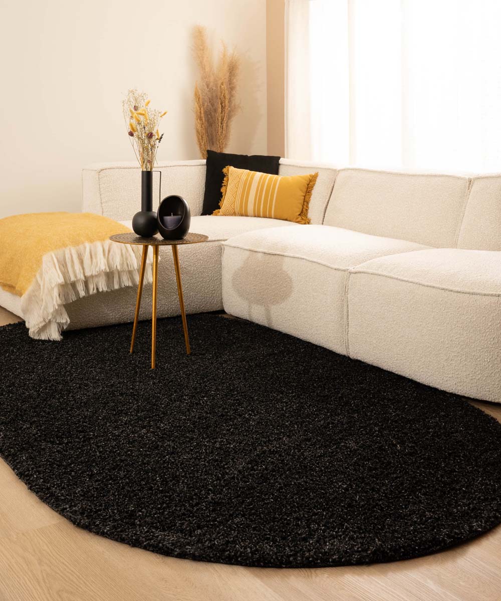 Tapis ovale poils longs - Shaggy Trend anthracite - sfeer Tapis ovale poils longs - Shaggy Trend anthracite - sfeer