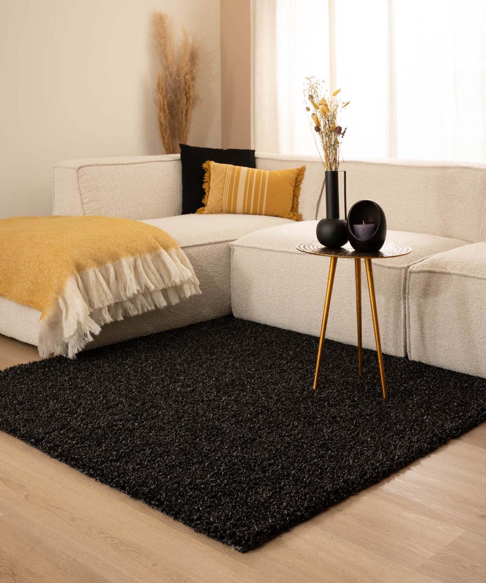 Tapis Carré poils longs Shaggy Trend - gris anthracite - sfeer Tapis Carré poils longs Shaggy Trend - gris anthracite - sfeer