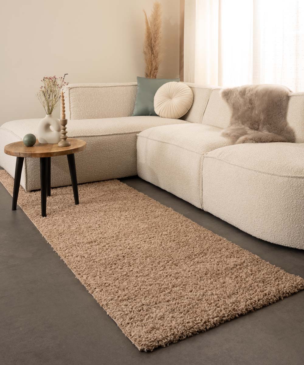 Tapis de couloir poils longs Shaggy Trend - beige - sfeer Tapis de couloir poils longs Shaggy Trend - beige - sfeer