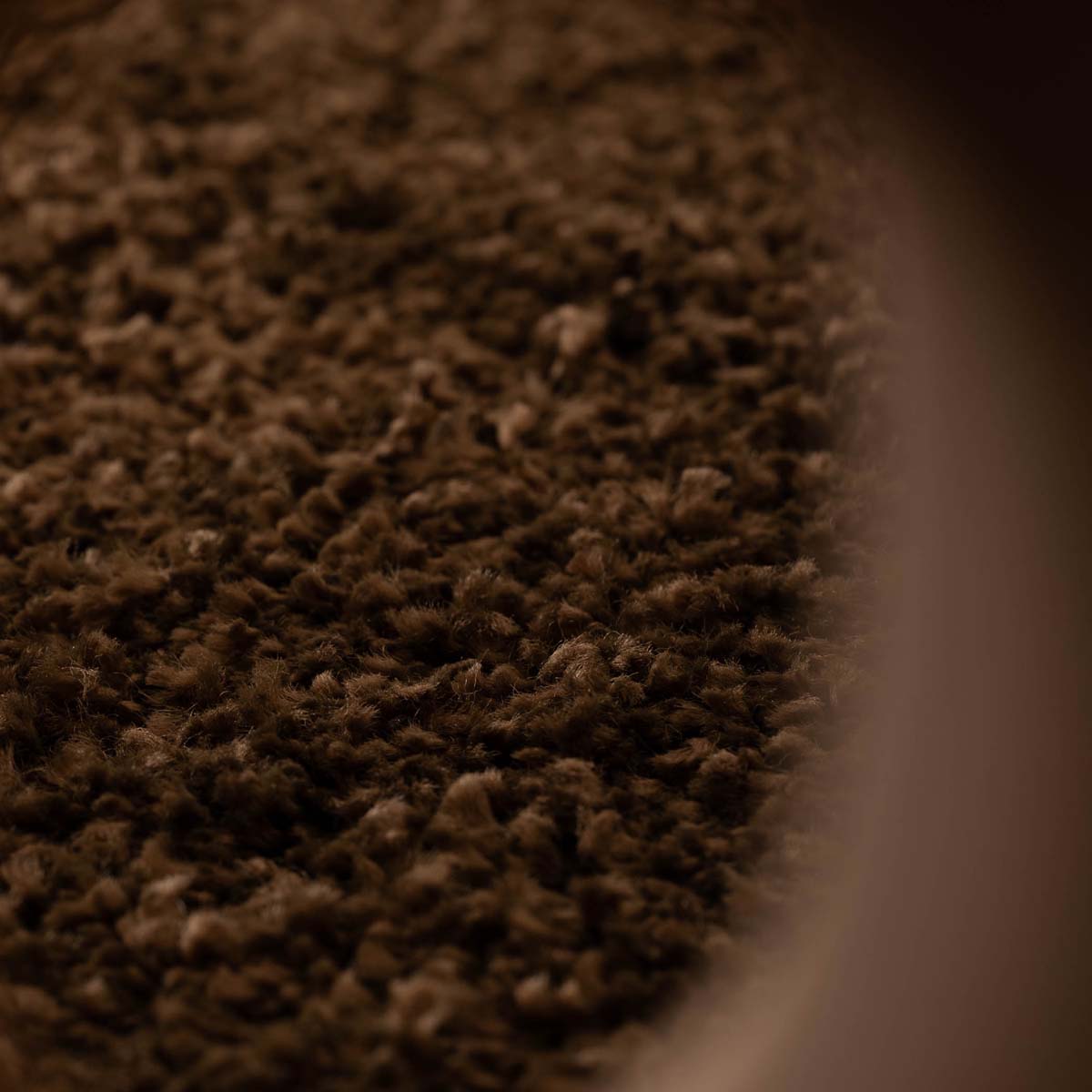 Tapis poils longs Shaggy Trend - marron - close up Tapis poils longs Shaggy Trend - marron - close up