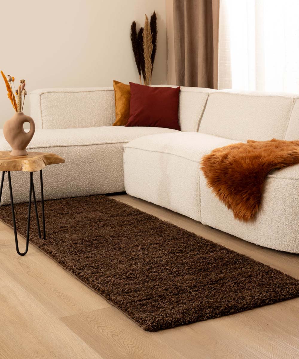 Tapis de couloir poils longs Shaggy Trend - marron - sfeer Tapis de couloir poils longs Shaggy Trend - marron - sfeer