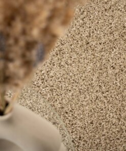 Tapis Carré poils longs Shaggy Trend - Champagne - close up, thumbnail Tapis Carré poils longs Shaggy Trend - Champagne - close up, thumbnail