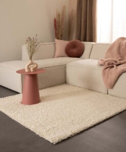 Tapis Carré poils longs Shaggy Trend - Crème - sfeer