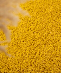 Tapis Carré poils longs Shaggy Trend - jaune - close up, thumbnail Tapis Carré poils longs Shaggy Trend - jaune - close up, thumbnail