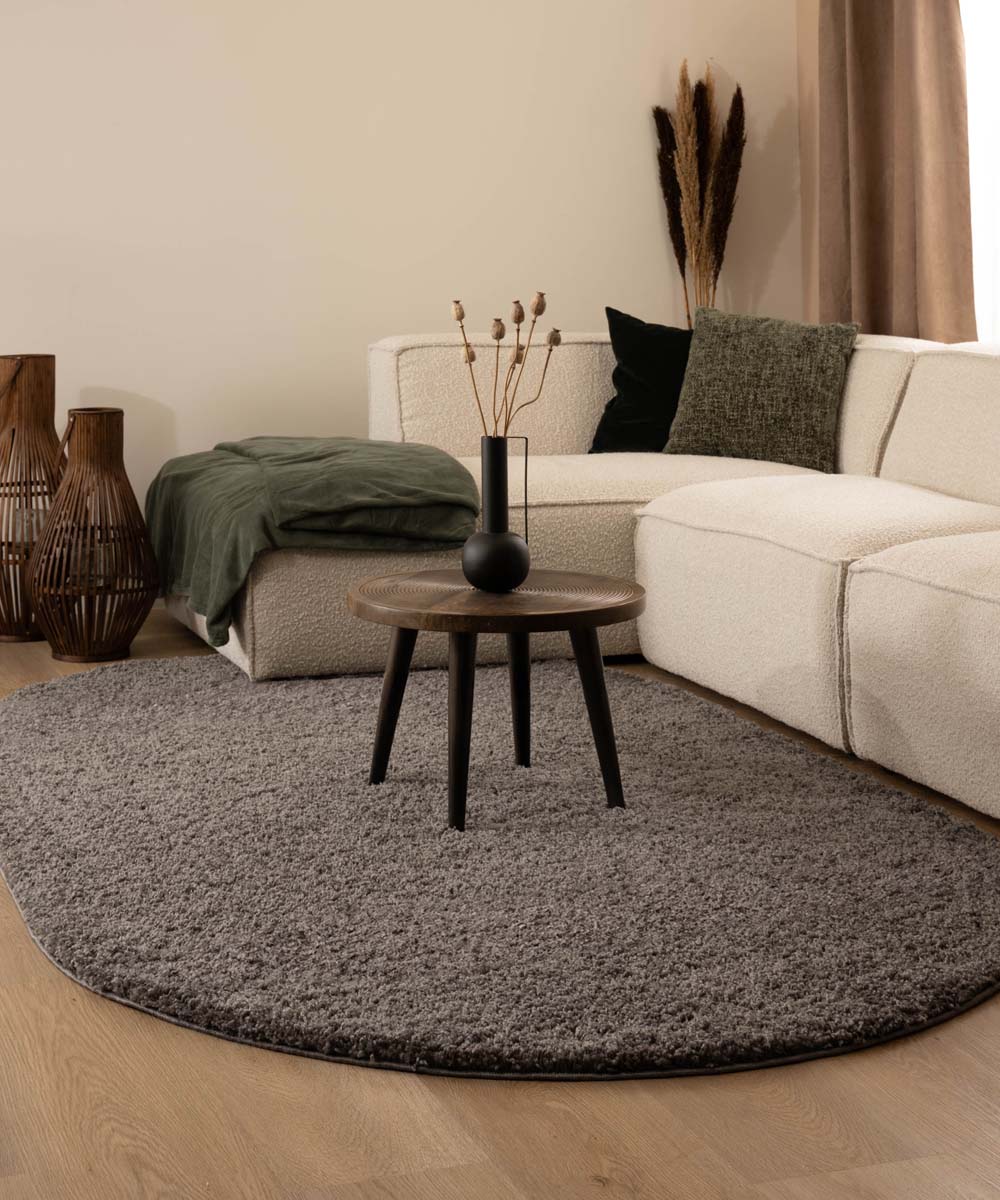 Tapis ovale poils longs - Shaggy Trend gris - sfeer Tapis ovale poils longs - Shaggy Trend gris - sfeer