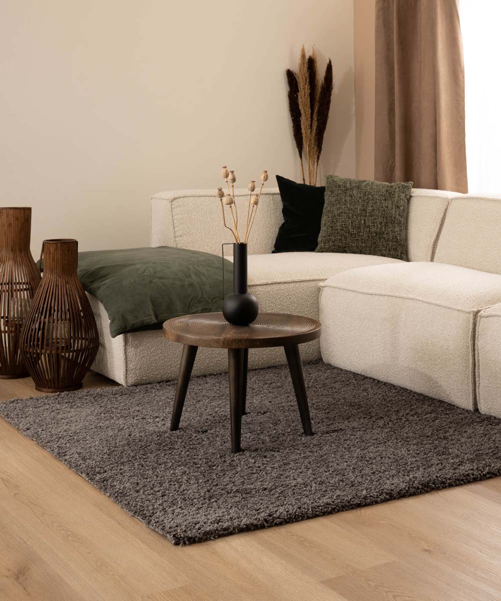 Tapis Carré poils longs Shaggy Trend - gris - sfeer Tapis Carré poils longs Shaggy Trend - gris - sfeer