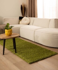 Tapis de couloir poils longs Shaggy Trend - vert - sfeer
