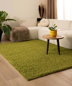 Tapis poils longs Shaggy Trend - vert - sfeer