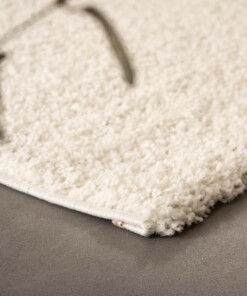 Tapis de couloir poils longs Shaggy Trend - ivoire - close up, thumbnail