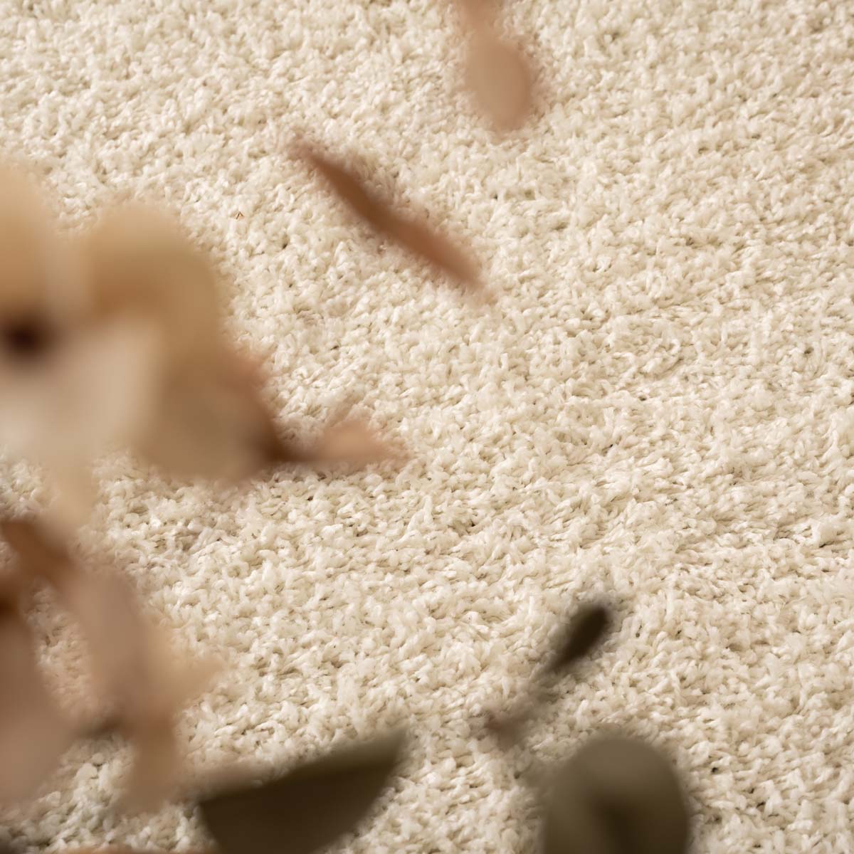 Tapis ovale poils longs - Shaggy Trend ivoire - close up Tapis ovale poils longs - Shaggy Trend ivoire - close up